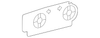 Primed Driver Side Rearview Mirror Bracket Cover - GM (95182982)