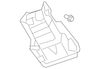 Jet Black Rear Driver Side Seat Back Latch Release Handle Bezel - GM (84083740)