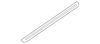 Dark Smoke Gray Driver Side Rocker Panel Front Molding - GM (94734735)