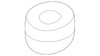 Center Buckle - BMW (72119119611)