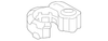 Front Driver Side Fog Lamp Opening Insert - GM (84319827)