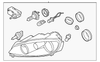 Door Trim Panel - Ford (YF4Z-5423943-BBA)