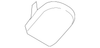 Front Floor Console Auxiliary Cooling Intermediate Duct - GM (84438722)