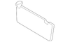 Rear Window Washer Nozzle Hose - Cadillac (84122628)