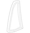 Very Light Cashmere Rear Passenger Side Seat Back Cushion Cover - GM (84091603)