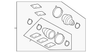 187 Degrees Engine Coolant Thermostat with Seal - GM (89018168)