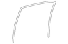 Passenger Side Front Door Lower Auxiliary Weatherstrip - GM (94777472)
