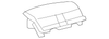 Medium Titanium Instrument Panel Lower Center Trim Plate Applique - GM (95459692)