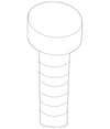Bottom Panel Bolt - Porsche (N-106-421-01)