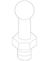 Engine Cover Ball Stud - Porsche (WHT-005-404)