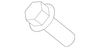 Support Bracket Bolt - Porsche (N-105-864-01)