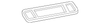 Ebony Rear Center Seat Belt with Retractor - GM (19208907)