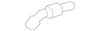 Rear Seat Belt Guide Trim Cover - GM (93297619)