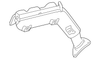 Rear Floor Pan Extension, Left - Mopar (5076325AA)