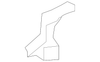 Galvano Silver Hood Front Molding - GM (84341123)