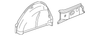 Pewter Rear Passenger Side Seat Belt with Retractor - GM (88940096)