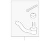 Black Rear Bumper Fascia Opening Insert - GM (15784684)