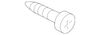 Glass Molding Bolt - Porsche (N-106-847-01)