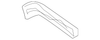 Black Front Floor Console Accessory Trim Plate - GM (84410140)
