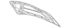 Passenger Side Body Side Lower Front Molding - GM (88937514)