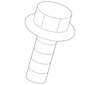 Heat Shield Bolt - Toyota (90119-A0184)