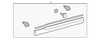 Rear Object Alarm Sensor Wiring Harness - GM (84428892)