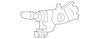 Manual Height Adjuster Seat Belt Buckle - Mopar (ZV861TUAH)