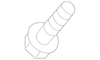 Suspension Shock Absorber Mounting Bolt - Porsche (N-910-661-01)
