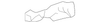 Rear Passenger Side Bumper Impact Bar Brace - GM (84393129)